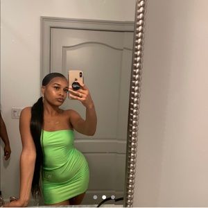 Lime Green BodyCon Dress